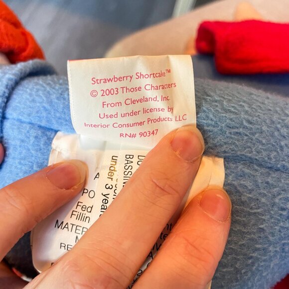 Vintage 2003 Strawberry Shortcake Jumbo Plush Doll 30” Great for Cuddling - Picture 7 of 7